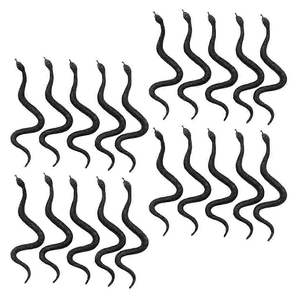 Simulation Snake Toys Plastic Snakes for Photo Props 120Pcs Kit