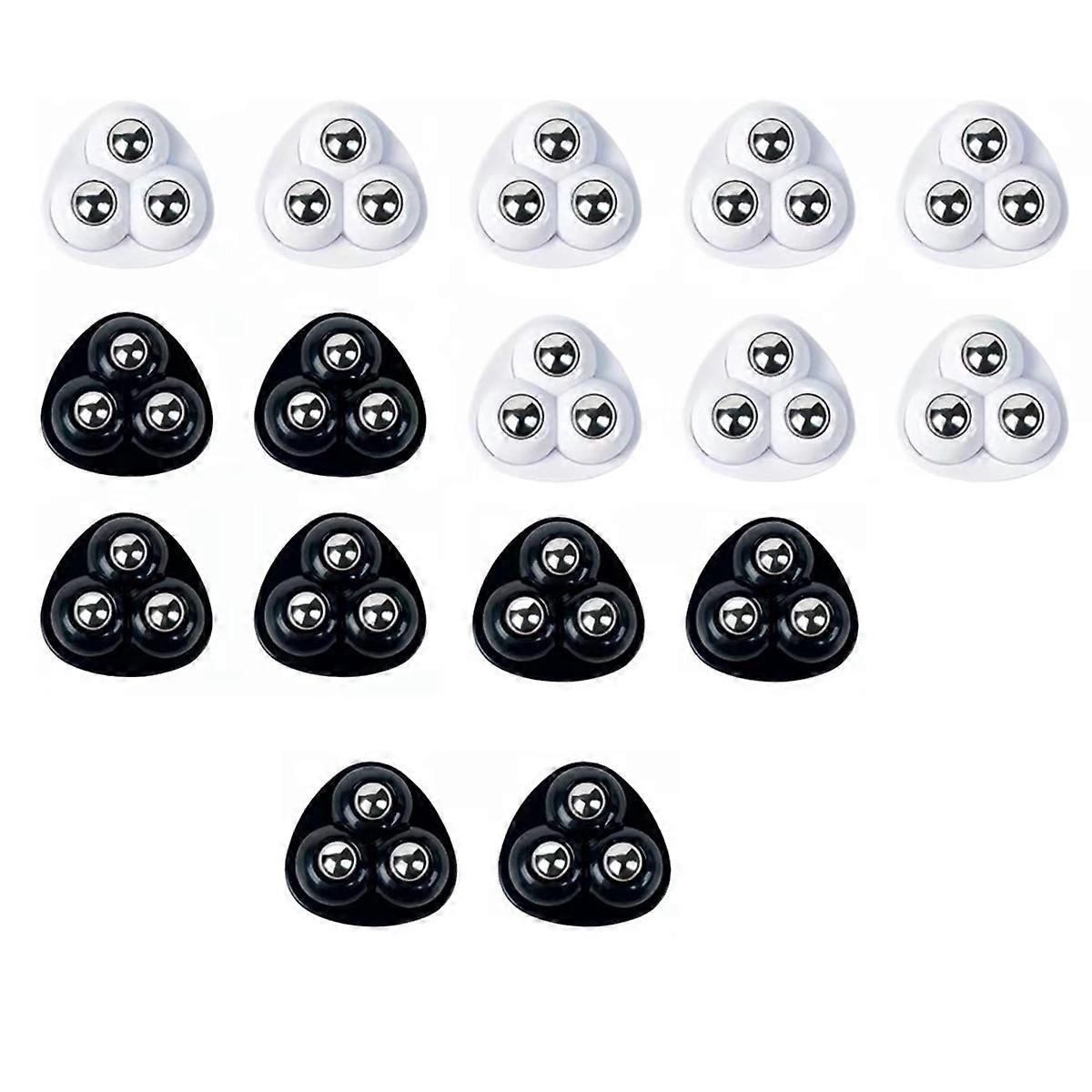 16pcs Metal Mini Swivel Wheels Self-Adhesive Casters