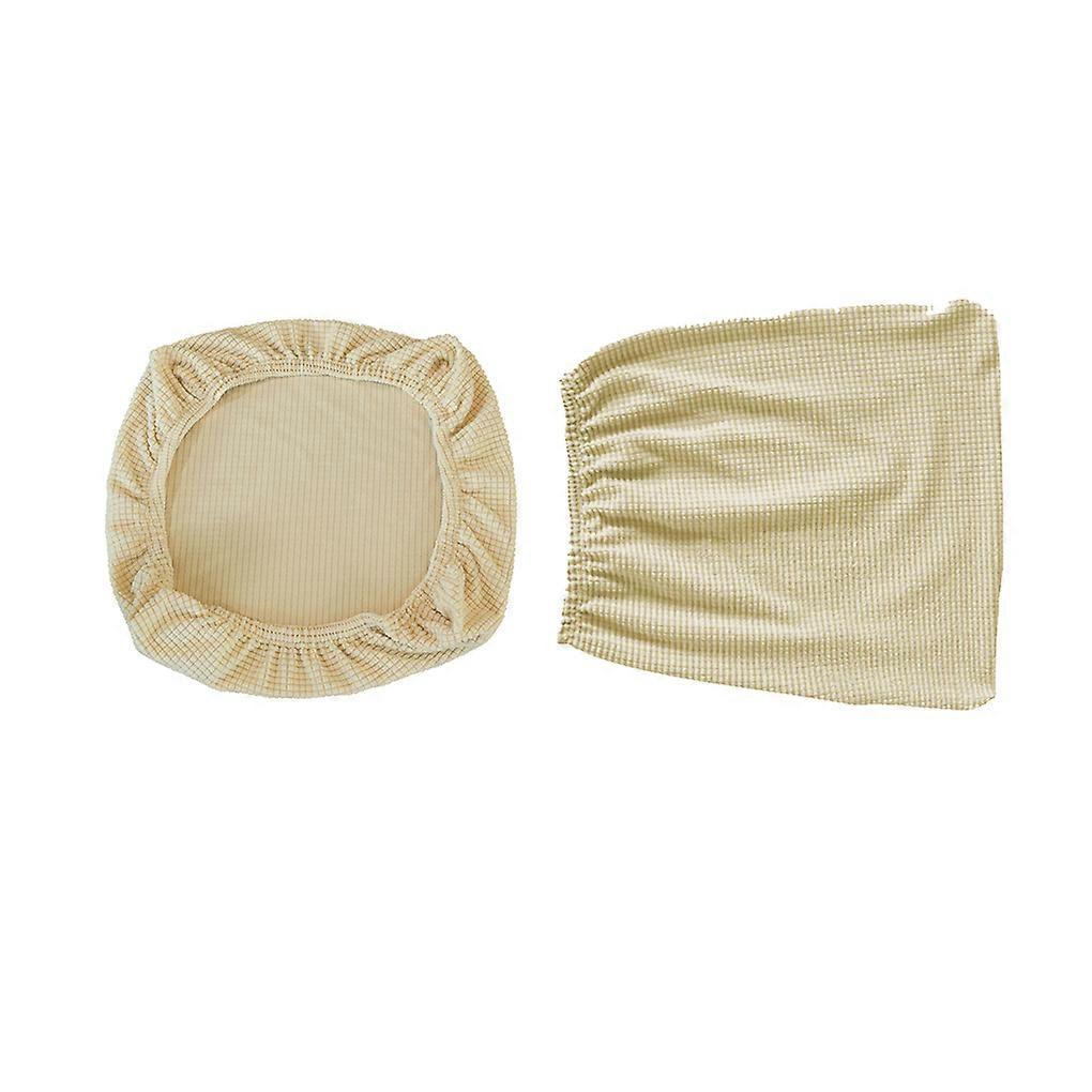 2 Pieces Corn Kernel Split Office Chair Cover Wear-resistant Multicolor beige
