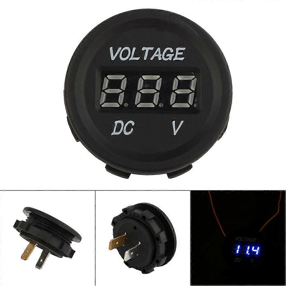 12V24V Car Motorcycle LED DC Digital Display Voltmeter Waterproof Meter ZY