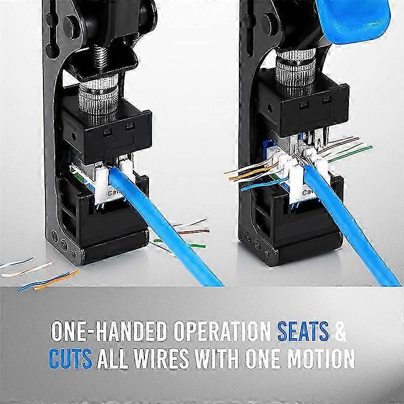 Network Module Wire Cutter RJ45 Module Frame Wire Cutter Tool Termination for 4-Pair UTP Jacks(Yellow)