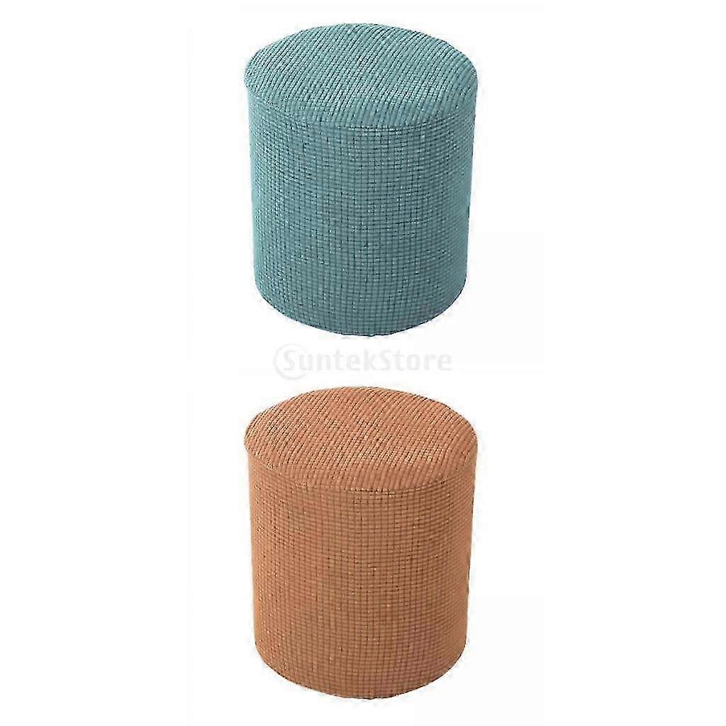 2 x Ottoman Slipcover Footstool Protector Covers Stool Covers Stretch 2025