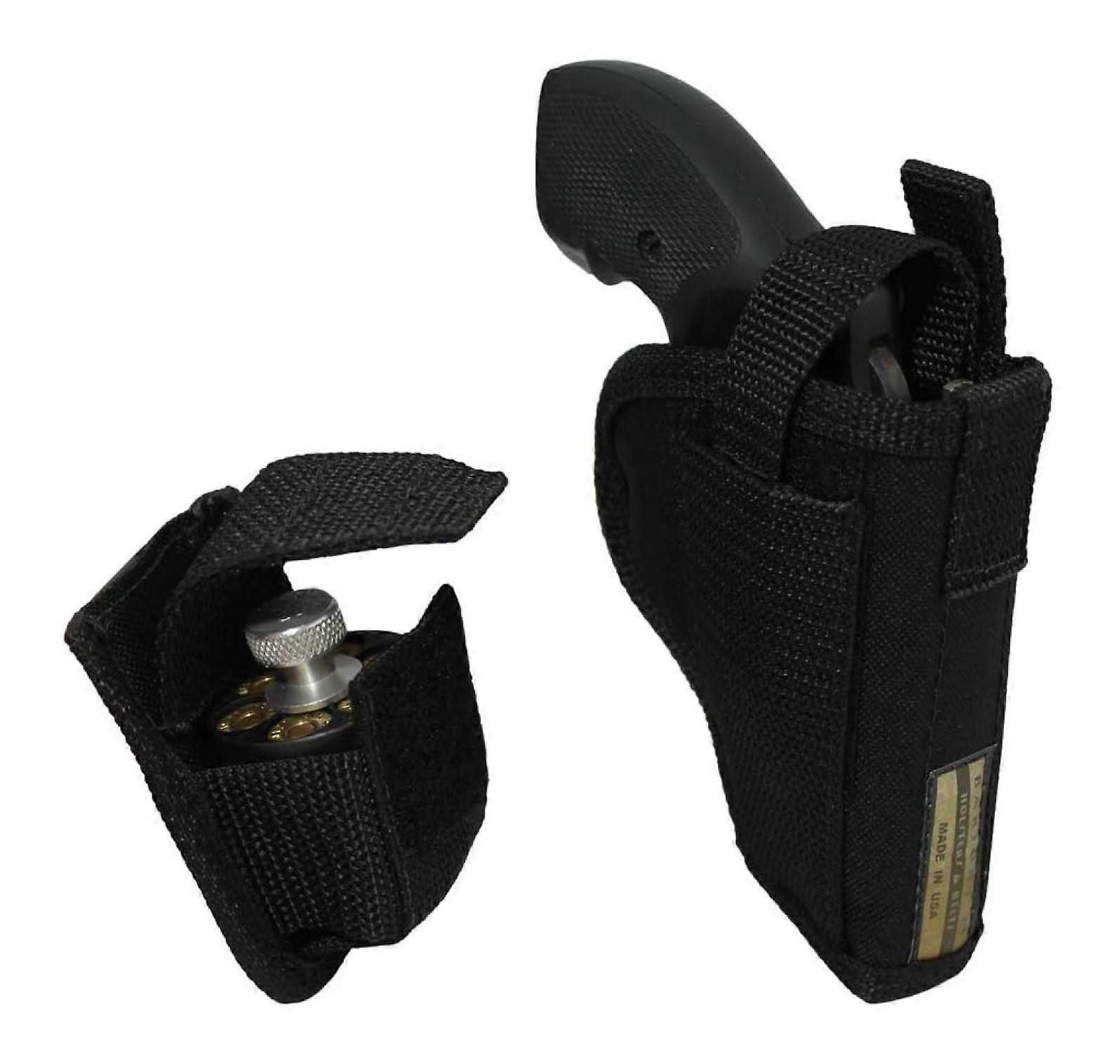 New TiaGOC OWB Holster + Speed-Loader Pouch for 2", Snub-Nose .38 .357 Revolvers