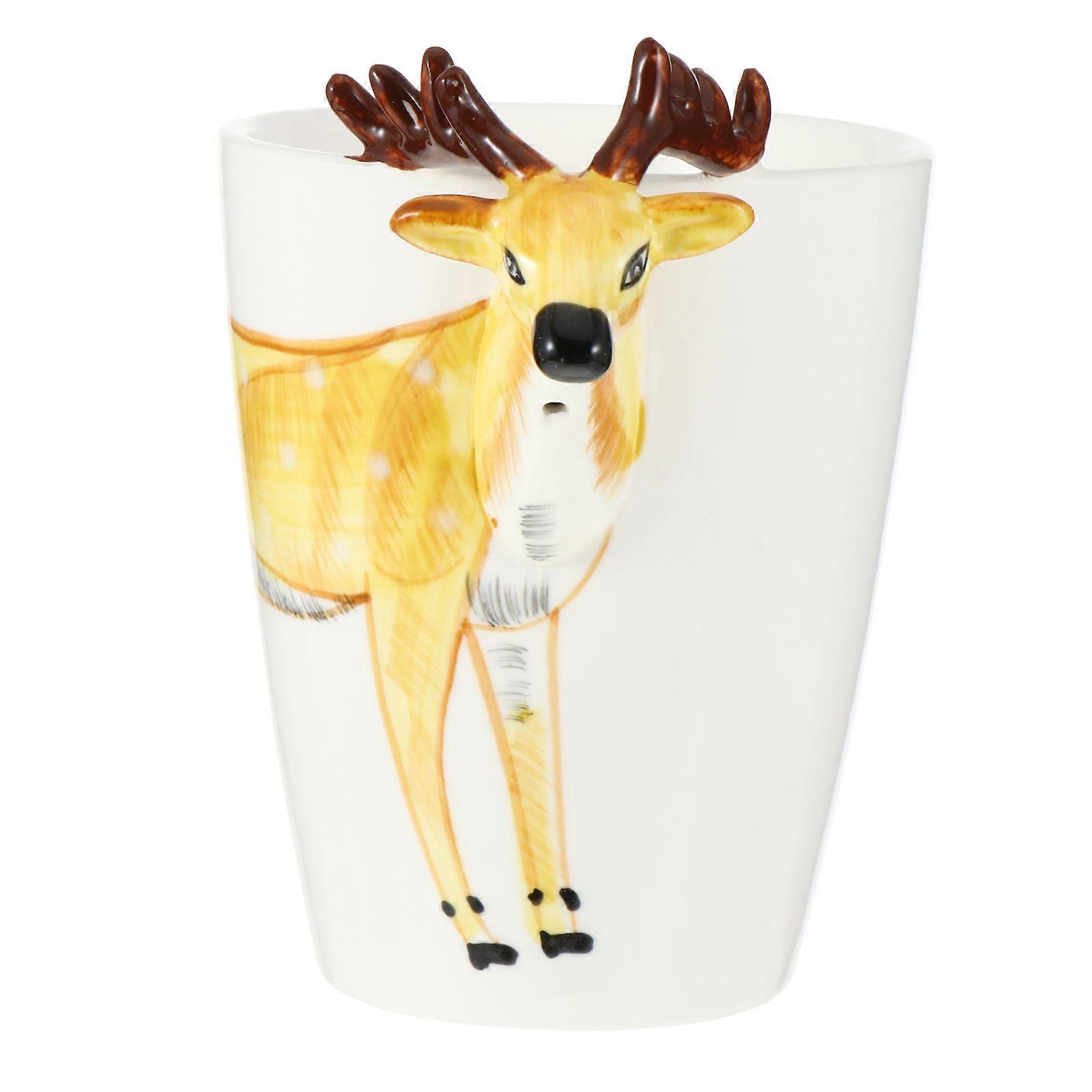 3D Animals Ceramic Mug Cup for Drinking Coffee 1Pcs Hand-Painted