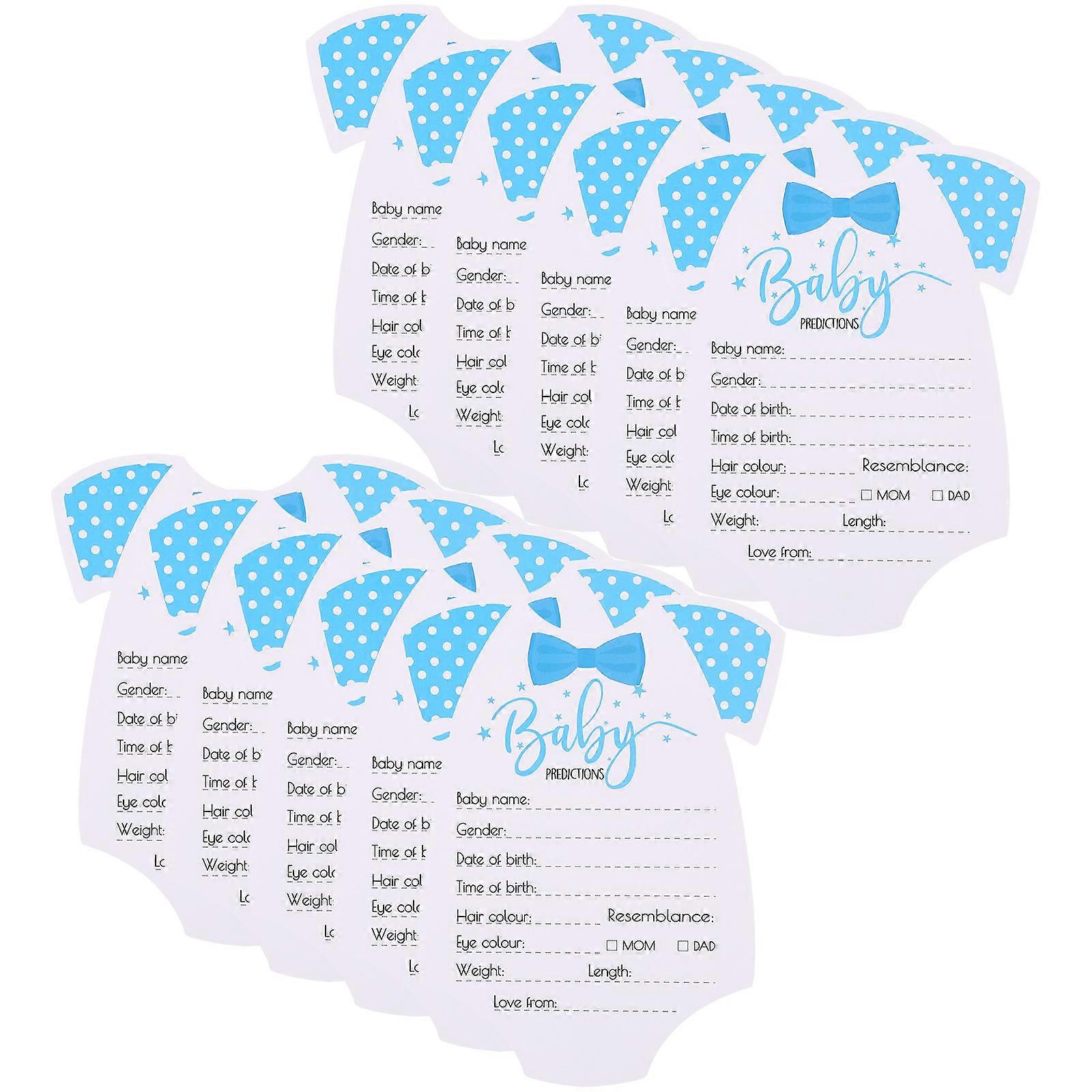 Interactive Gender Reveal Game Cards 20 Pcs For Baby Showers And Celebrations Assorted Color Rectangular Party Decorations Paper