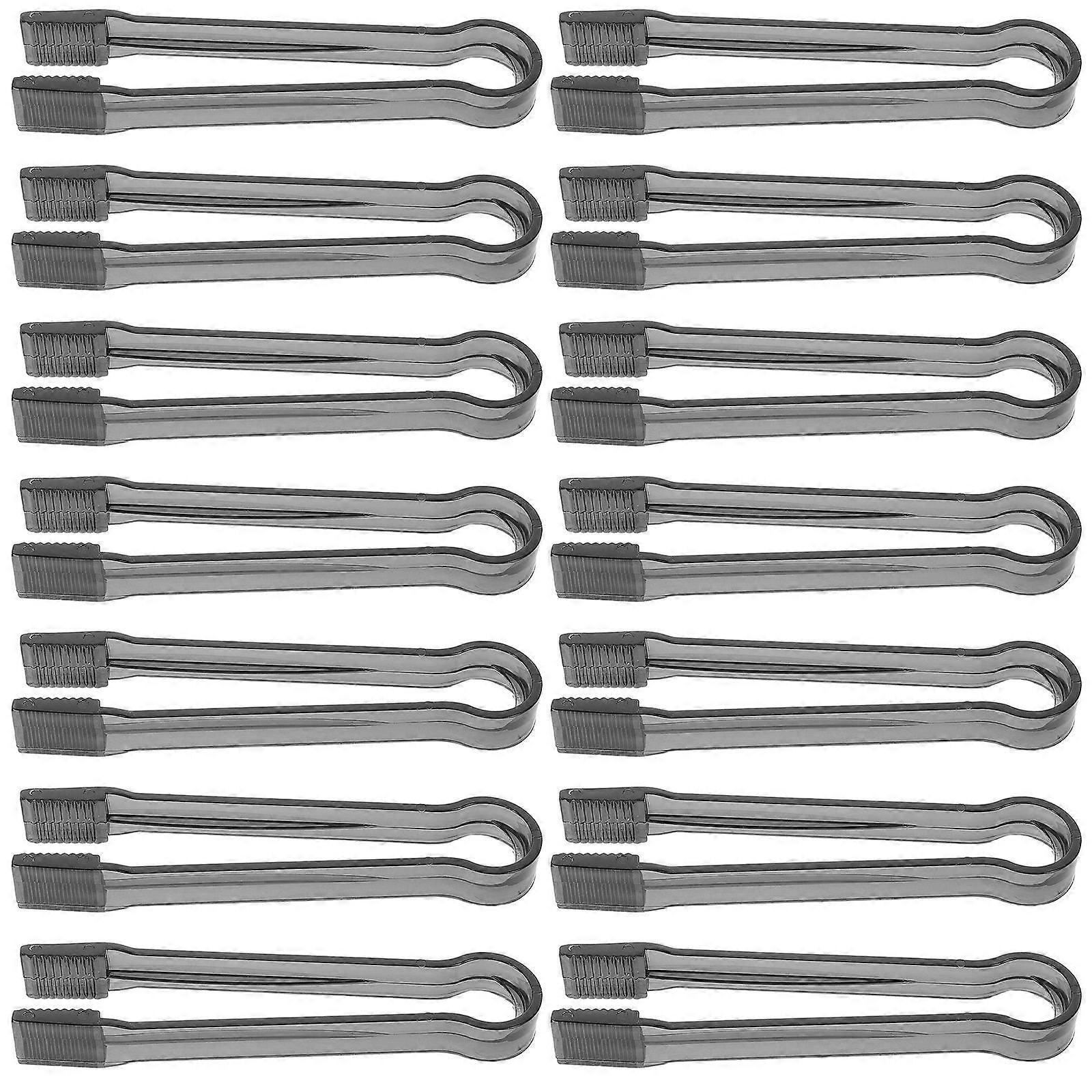 15Pcs Transparent Kitchen Food Tongs For Efficient Serving At Events Perfect For Families Restaurants And Buffets