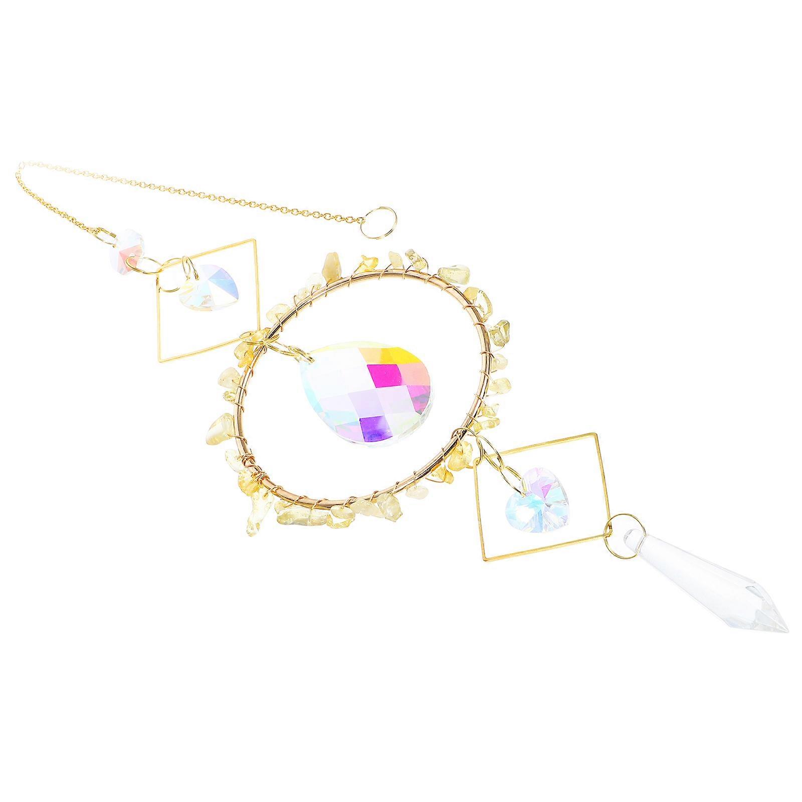 Window Hanging Sun Catcher Crystal Decoration 4Pcs for Home