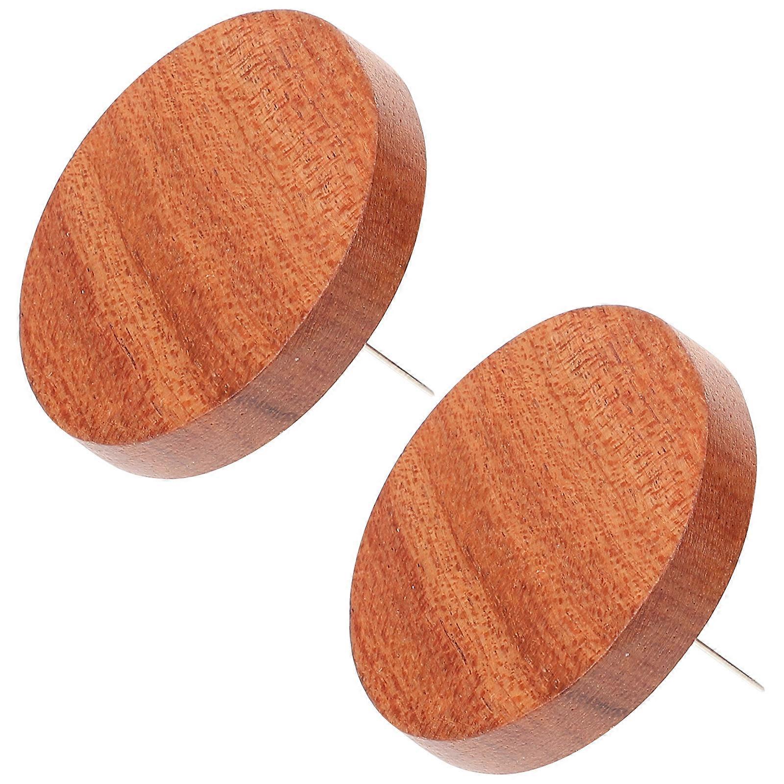 Wooden Doll Holder for Display with Needle Support 4Pcs Set