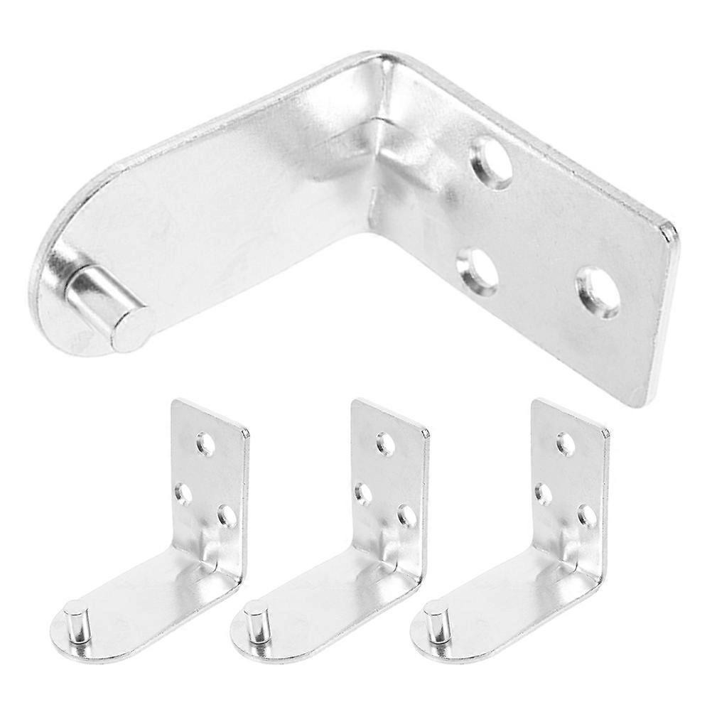 Silver Fire Extinguisher Holder Iron Wall Mount Bracket Extinguisher Hook 4Pcs
