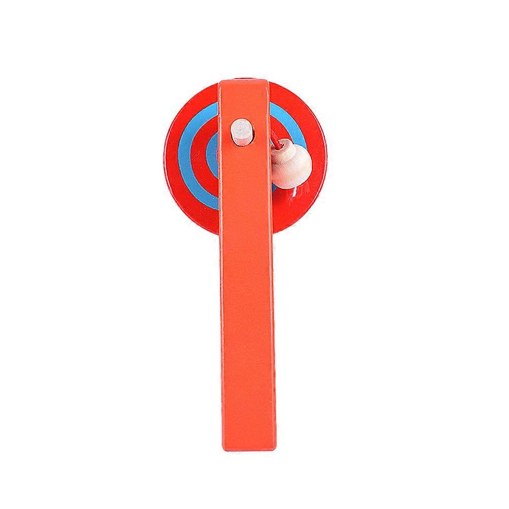 Wooden Peg-Top Game Toy for Relaxing 3Pcs Colorful Painted Hand Tops