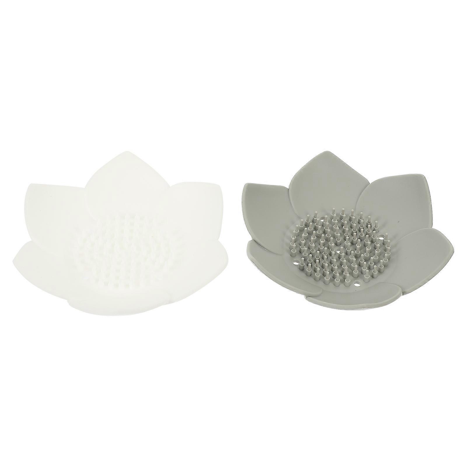 Soap Draining Tray Silicone Shower Soap Holders for Home 4Pcs