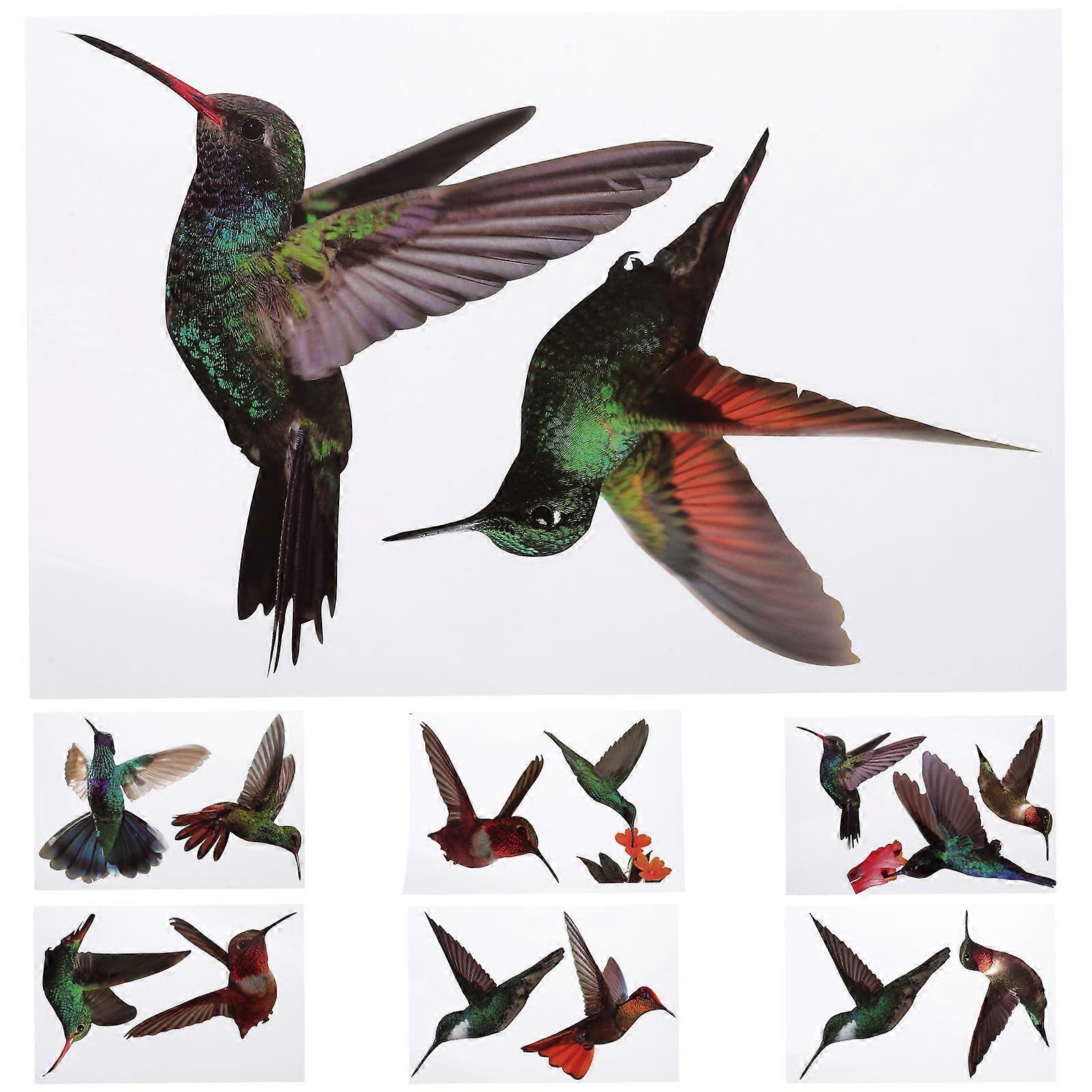 Removable Bird Window Sticker for Home Decor with 7 Sheets Included
