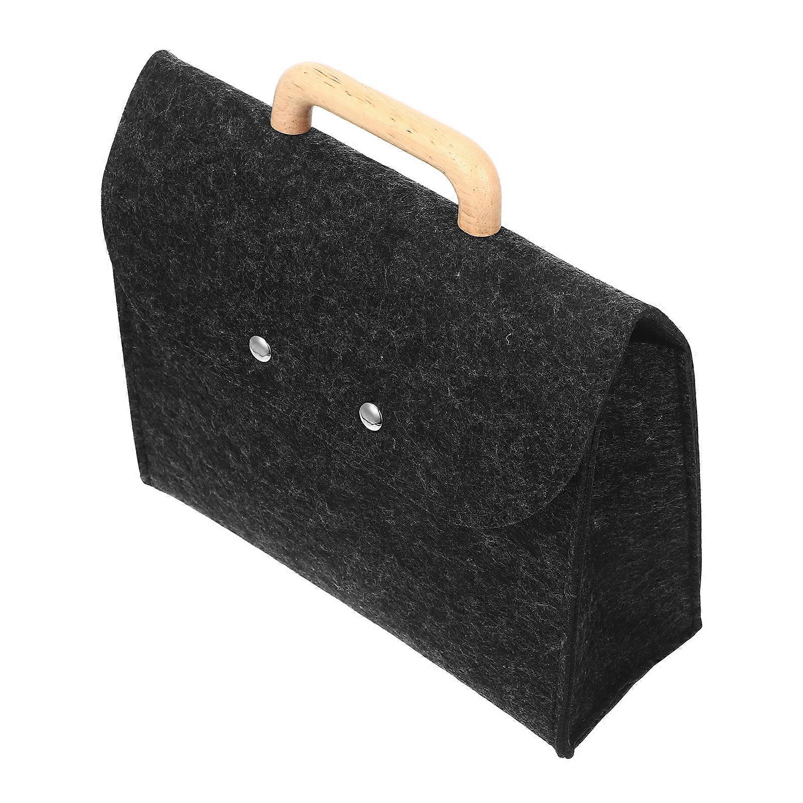 Portable File Holder Felt Tote Bag for Business Tote Bag 3Pcs Pack