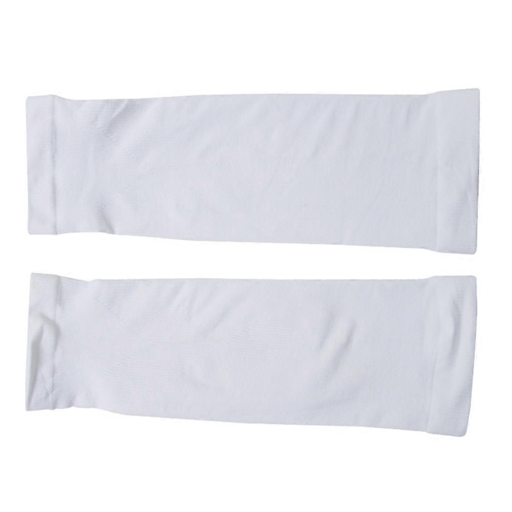 Sun Uv Protection Cover Fashion Arm Sleeves for Sun Protection 6Pairs White