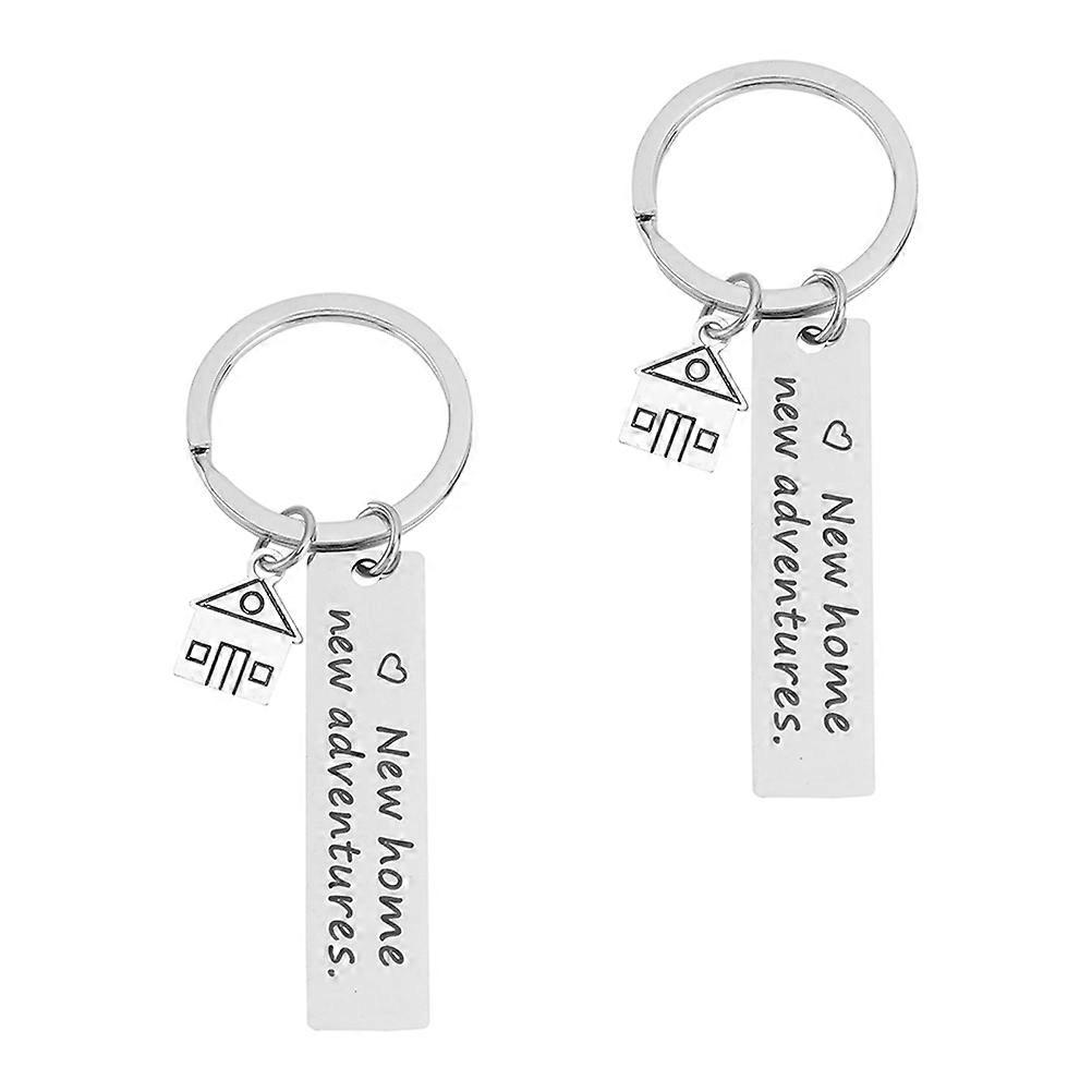Stylish Silver Key Holders Housewarming Key Ring for Keys 4Pcs Set