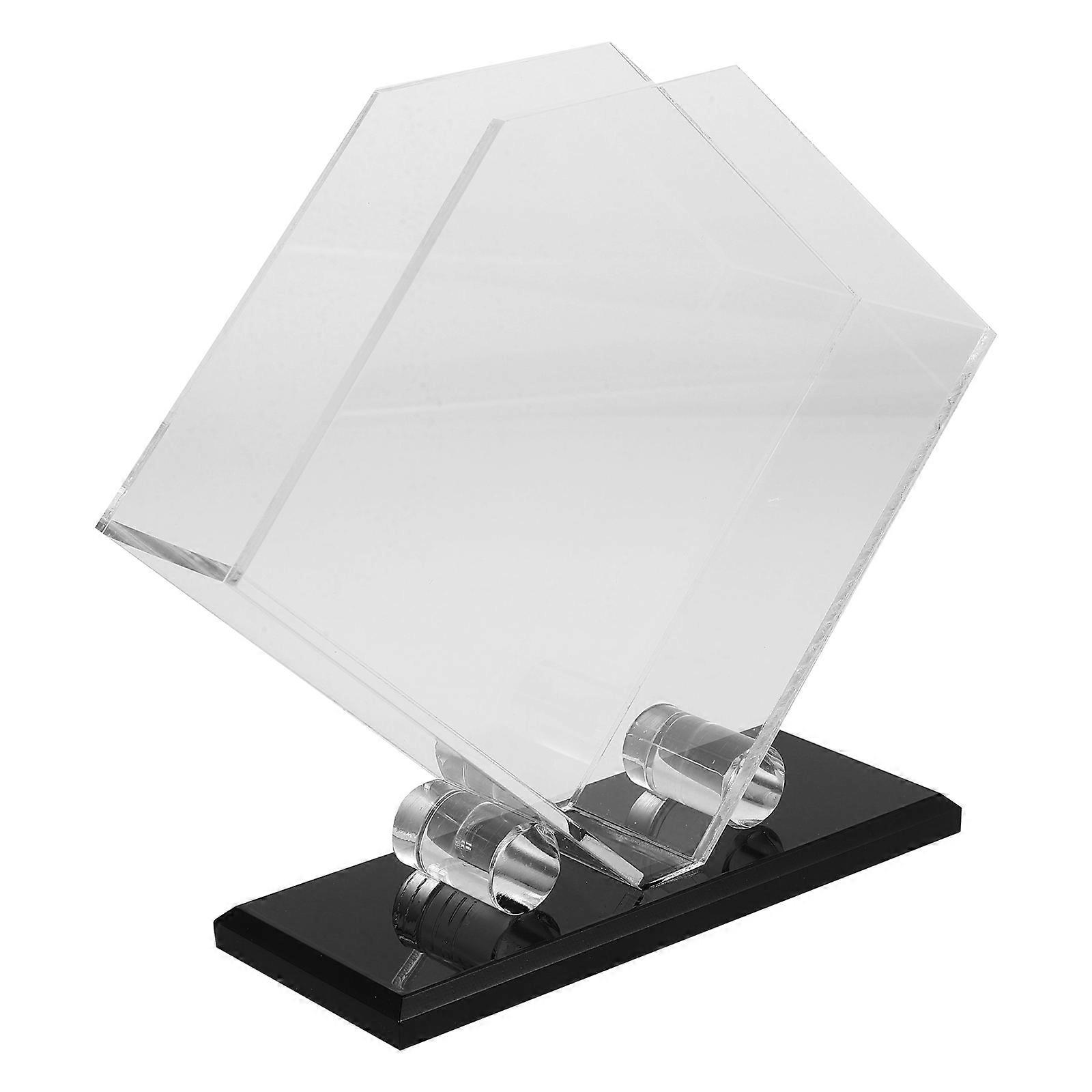 Acrylic Napkin Holder Transparent with Stable No-Tip Design and Crystal-Like Elegance for Storage