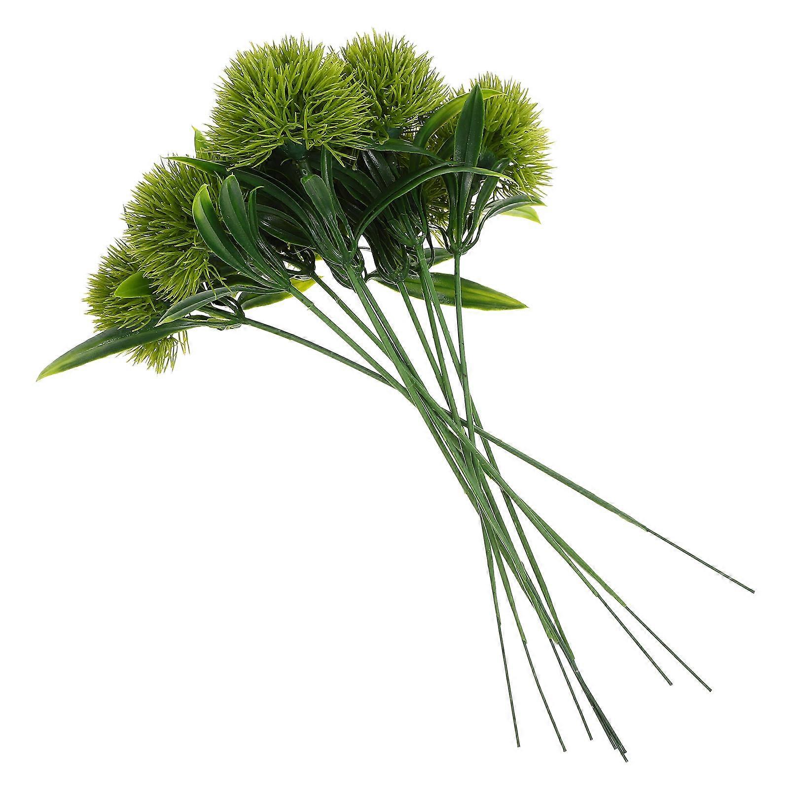 Artificial Dandelion Bouquet for Event Decor 100Pcs Realistic Green Plastic