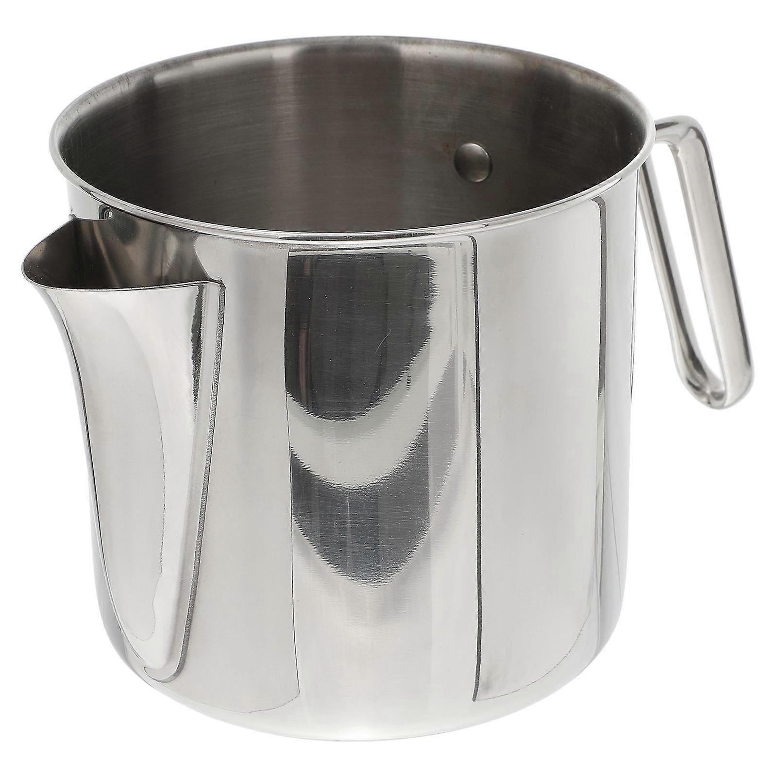 Kitchen Oil Filter Grease Strainer Jug for Cooking Use 2Pcs Silver