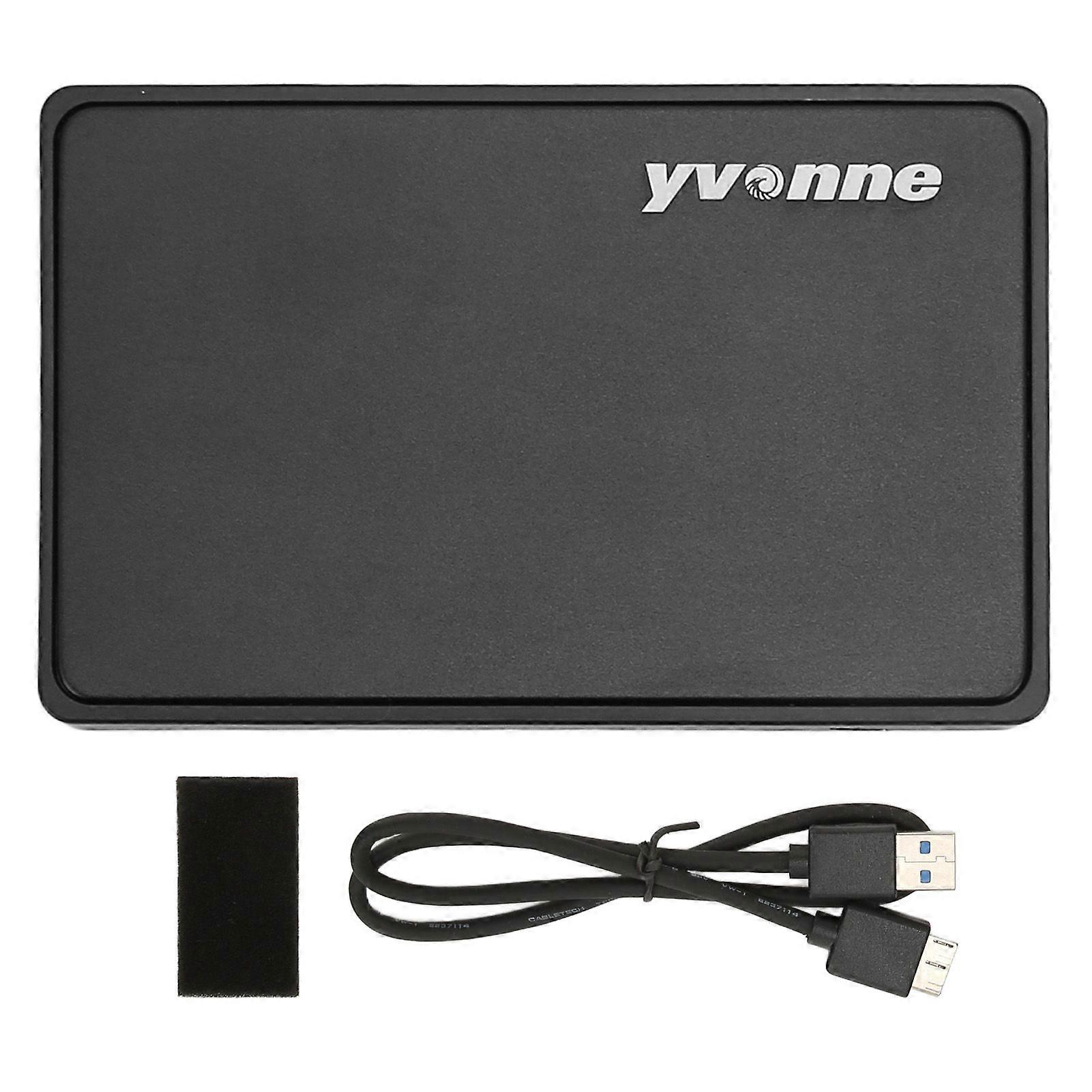2.5in SATA to USB Hard Drive Enclosure 5Gbps Transfer Speed Tool Free External Hard Drive Enclosure  (Not Inclube Hard Disk)