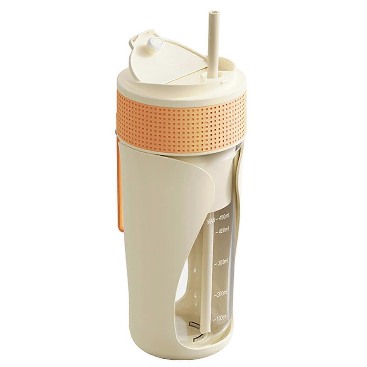 Portable Blender Cup 450ml Multi-Function Blender with Ice-Crushing,USB-C Rechargeable,Fruit Veggie