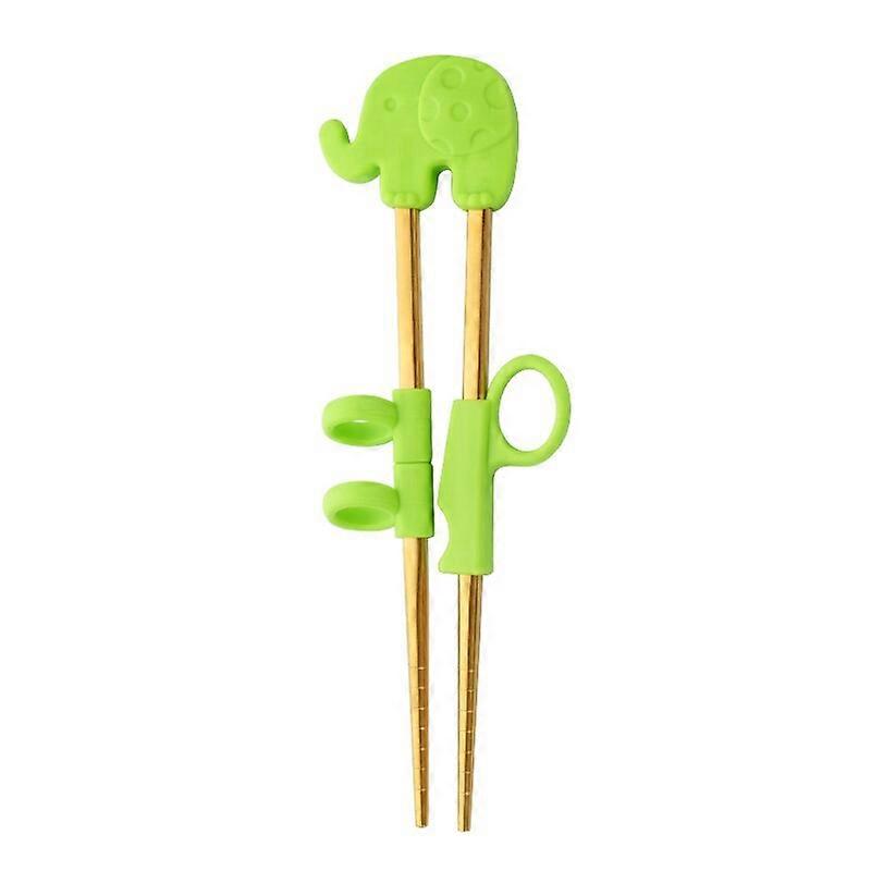 Training Chopsticks, Kids Wooden Animal Design Helper, 1 Pair
