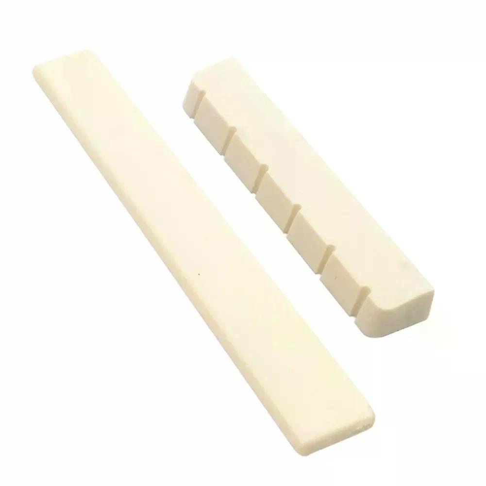 6 String Classical Guitar Saddle + Nut White Bone Bridge Guitar Accessories