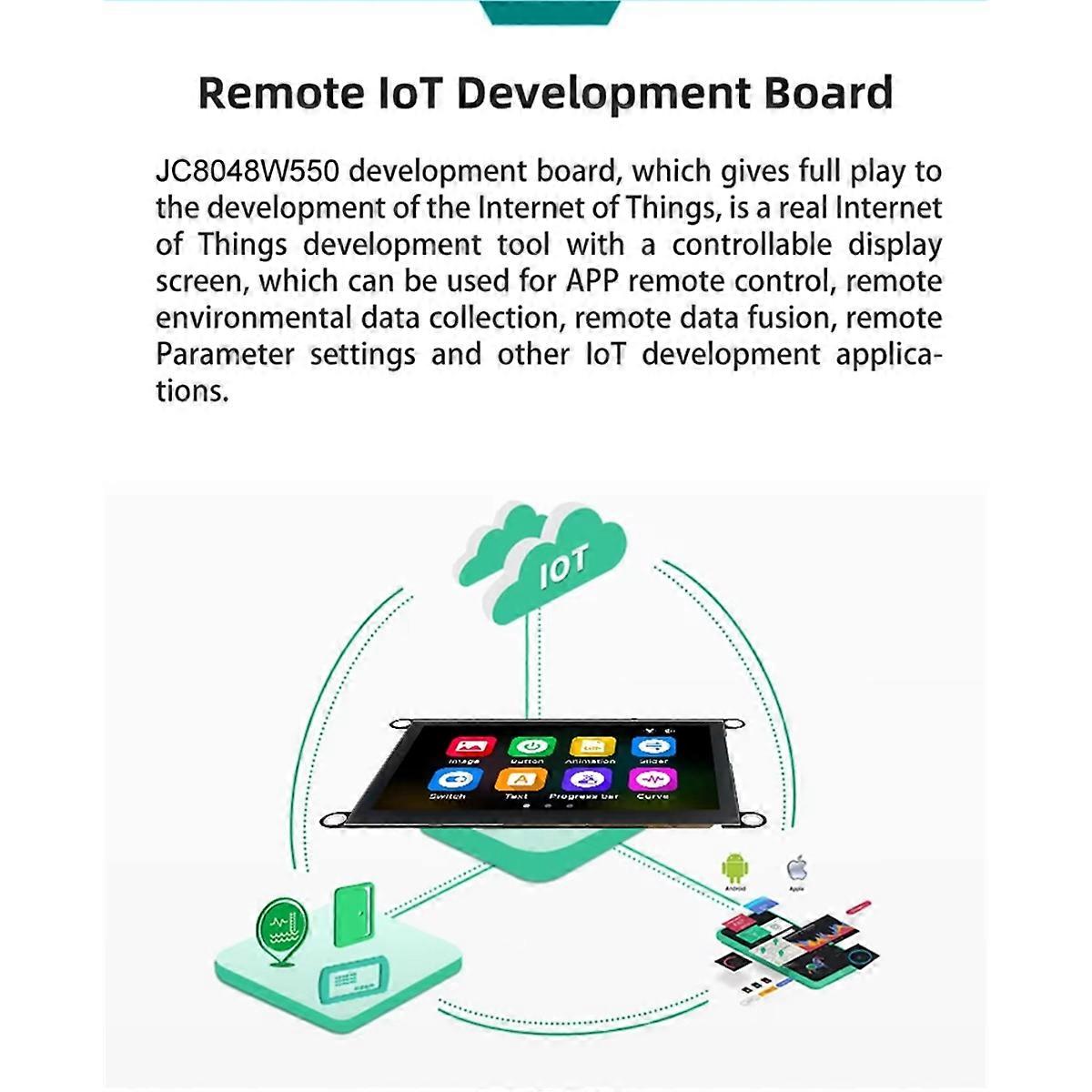 800x480 16M FLASH 8M PSRAM High-Definition LCD Display