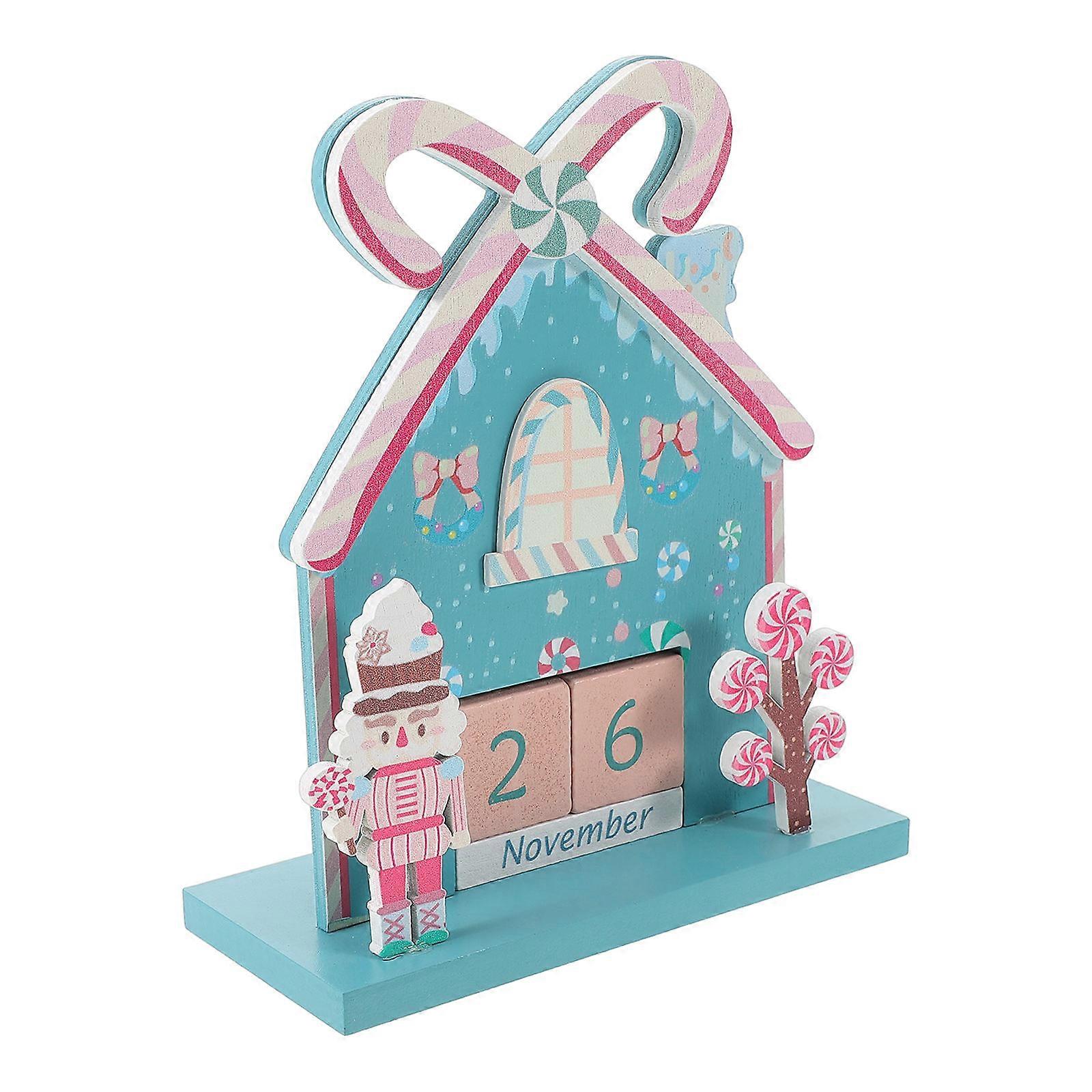 Office Desk Calendar Wooden Perpetual Calendar 2Sets for Daily Use