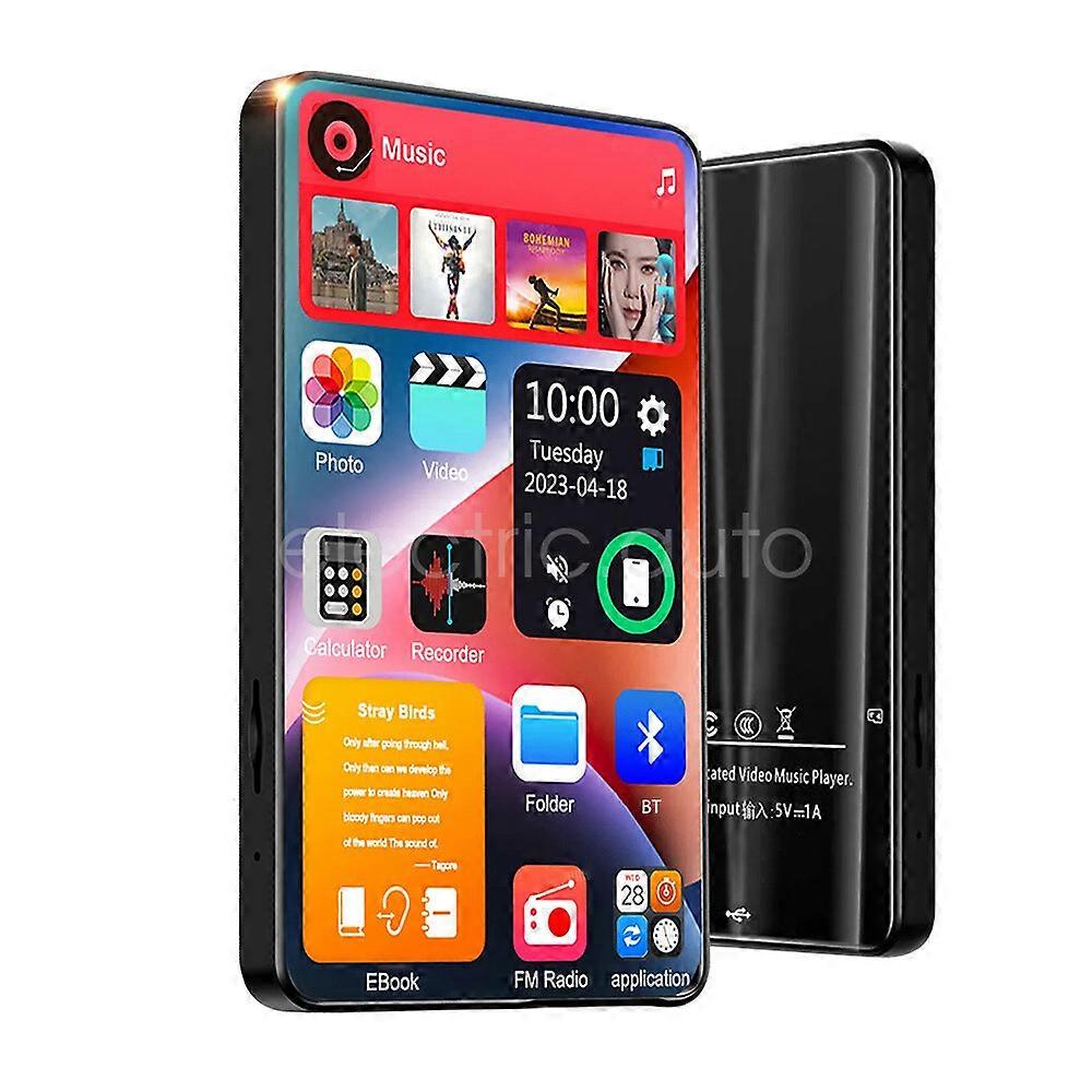 4 inch Full Touch Screen Bluetooth 5.2 Android MP3 Music MP4 Video Player 128GB