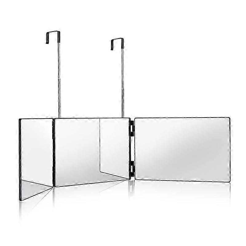 360-folding makeup mirror with suspension - 3-folding hanging mirror.