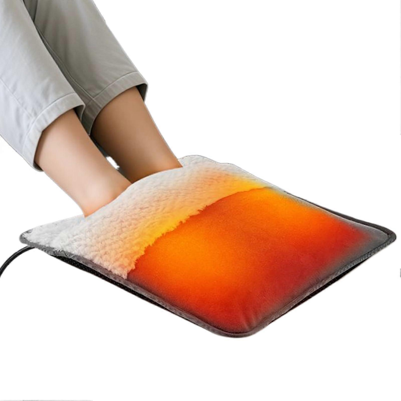 Electric Foot Warmer USB Heating Pad Plush Mat With Constant Temperature For Winter Dorm Office Bedroom Living Room Bed