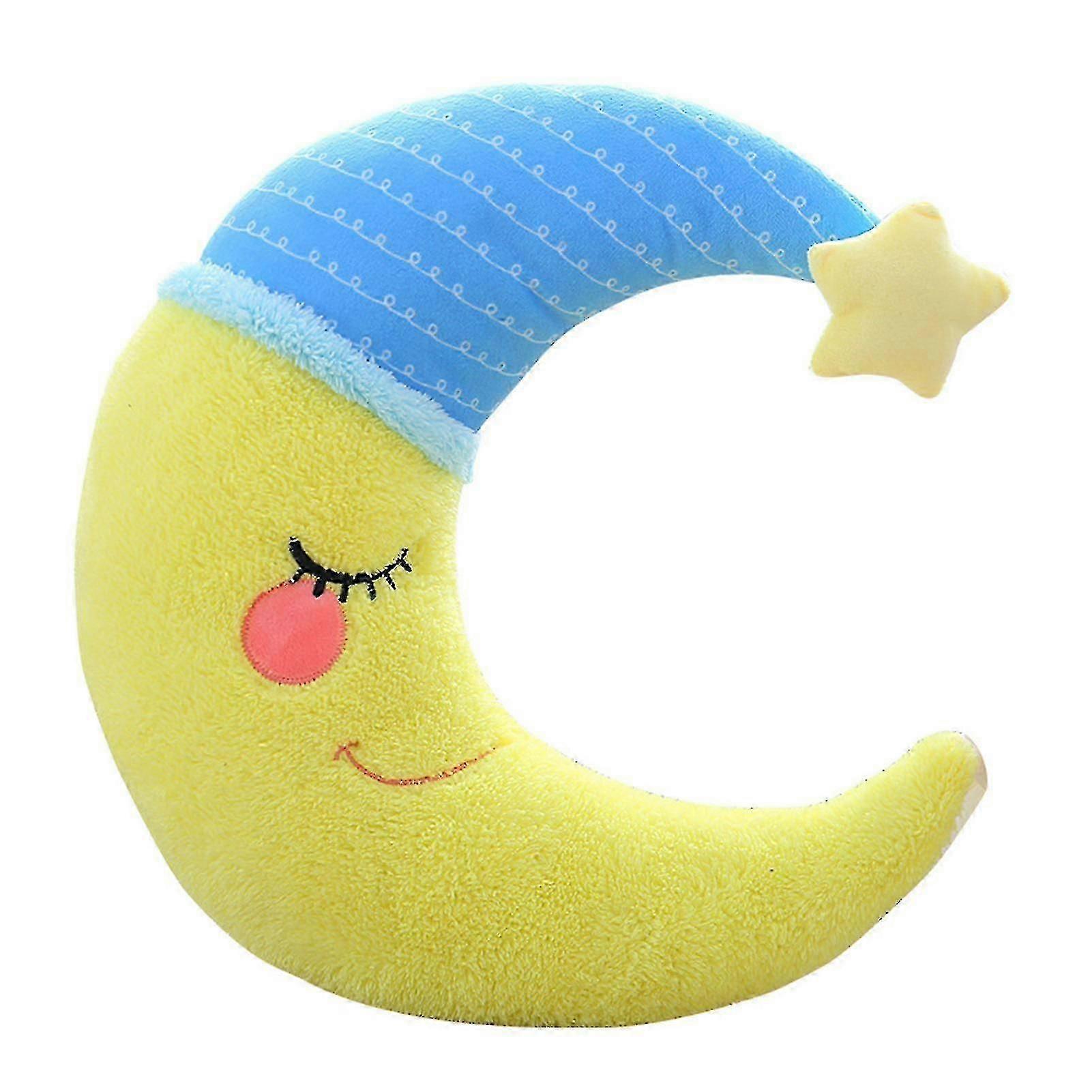 Plush Pillow Soft Fully Stuffed Cozy Touch Sleeping Accompany Doll Sofa Ornament Moon Doll Throw Pillow Plush Toy