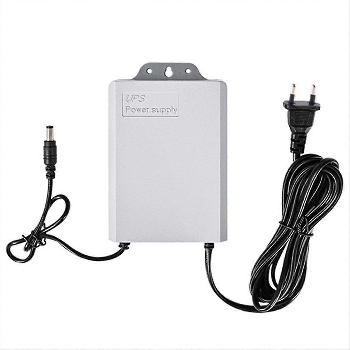 12V-2A UPS Power Supply for WiFi Router Modem Security Camera for Power Outages EU Plug