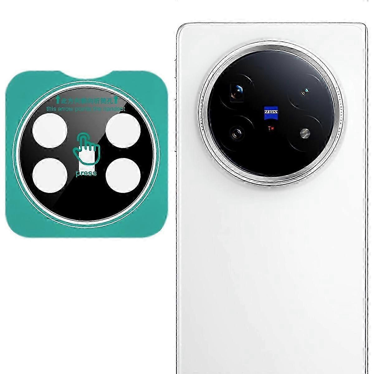 IMAK For vivo X Fold5 5G Tempered Glass Camera Lens Protector with Self Positioning Frame (Black Ver