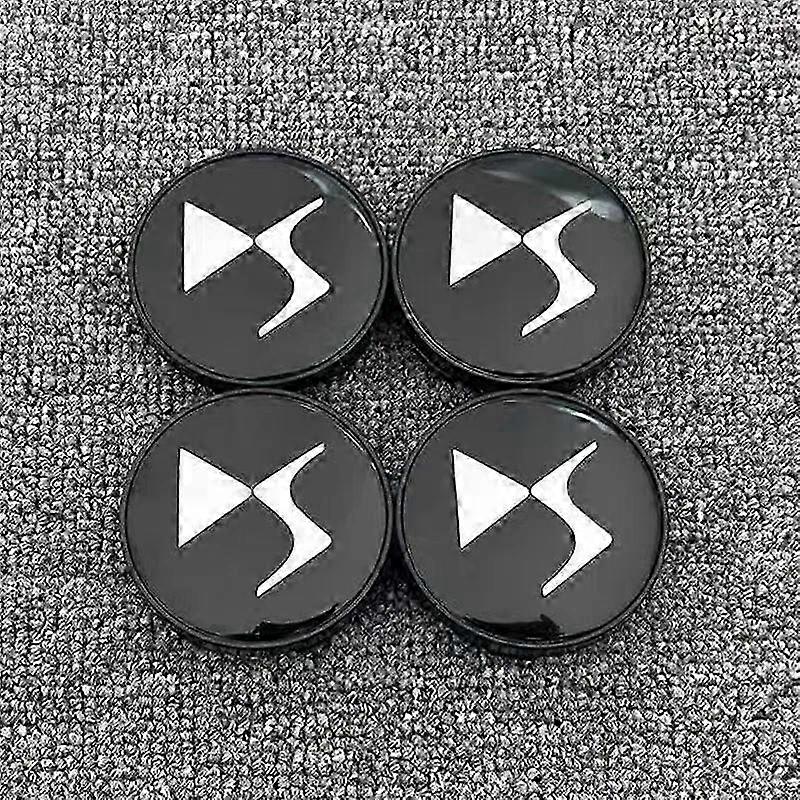 Lot de 4 cache-moyeux de roue de voiture 60 mm pour DS DS3 DS5 DS6 Deesse PSA, élégants et résistants, avec logo PSA