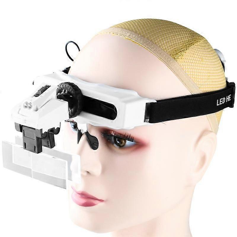 Head-mounted Magnifying Glass With LED Light 9892E1