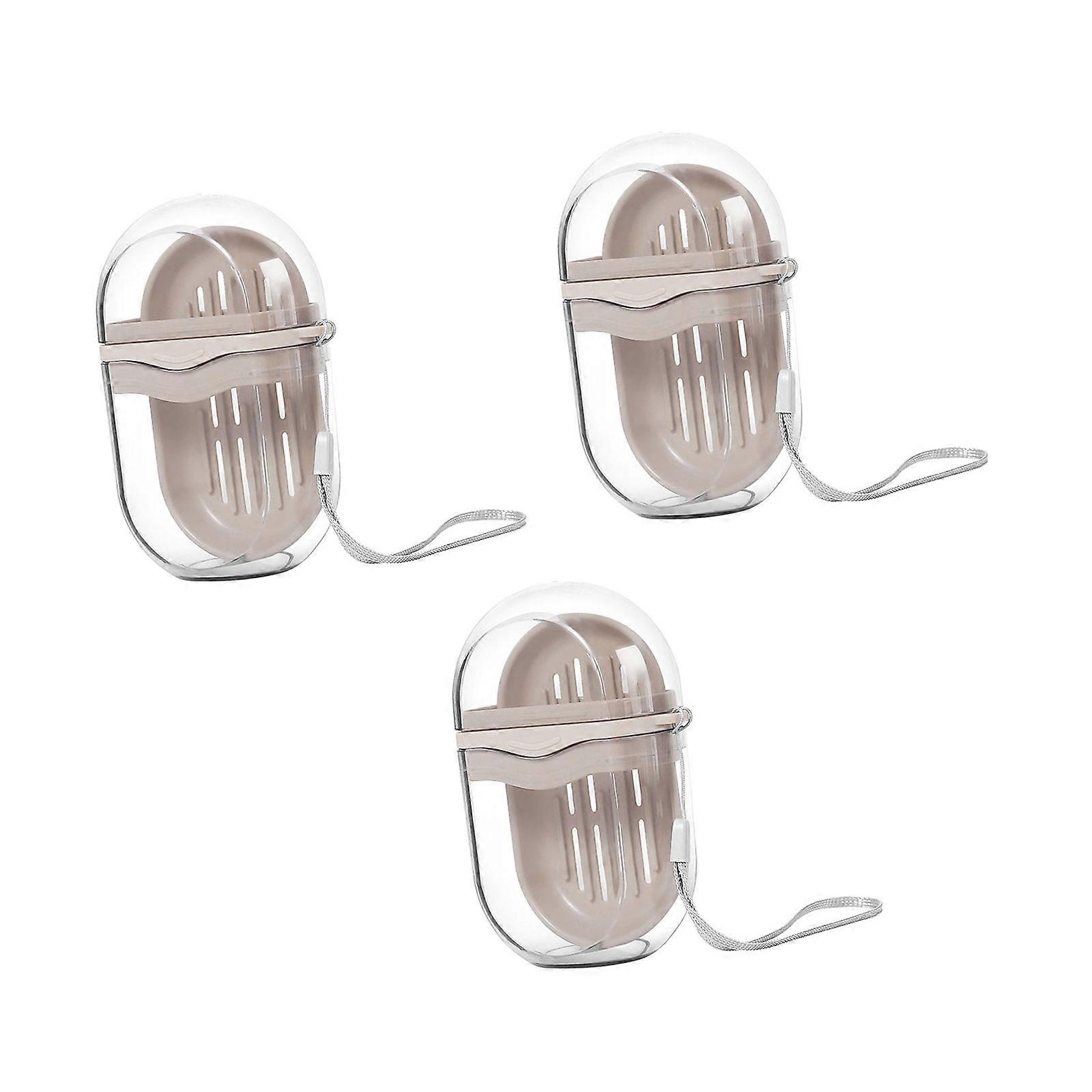 Contemporary Soap Storage Case With Air Openings Liquid Resistant Plan Small Travel Item For Shower Routine Multicolor