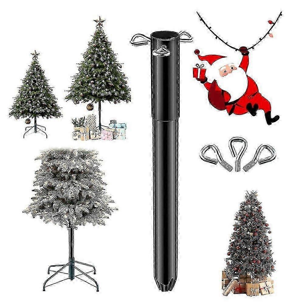 Artificial Christmas Tree Height Extender, Sturdy Metal Tree Riser With 3 Fixing Screws, Adjustable