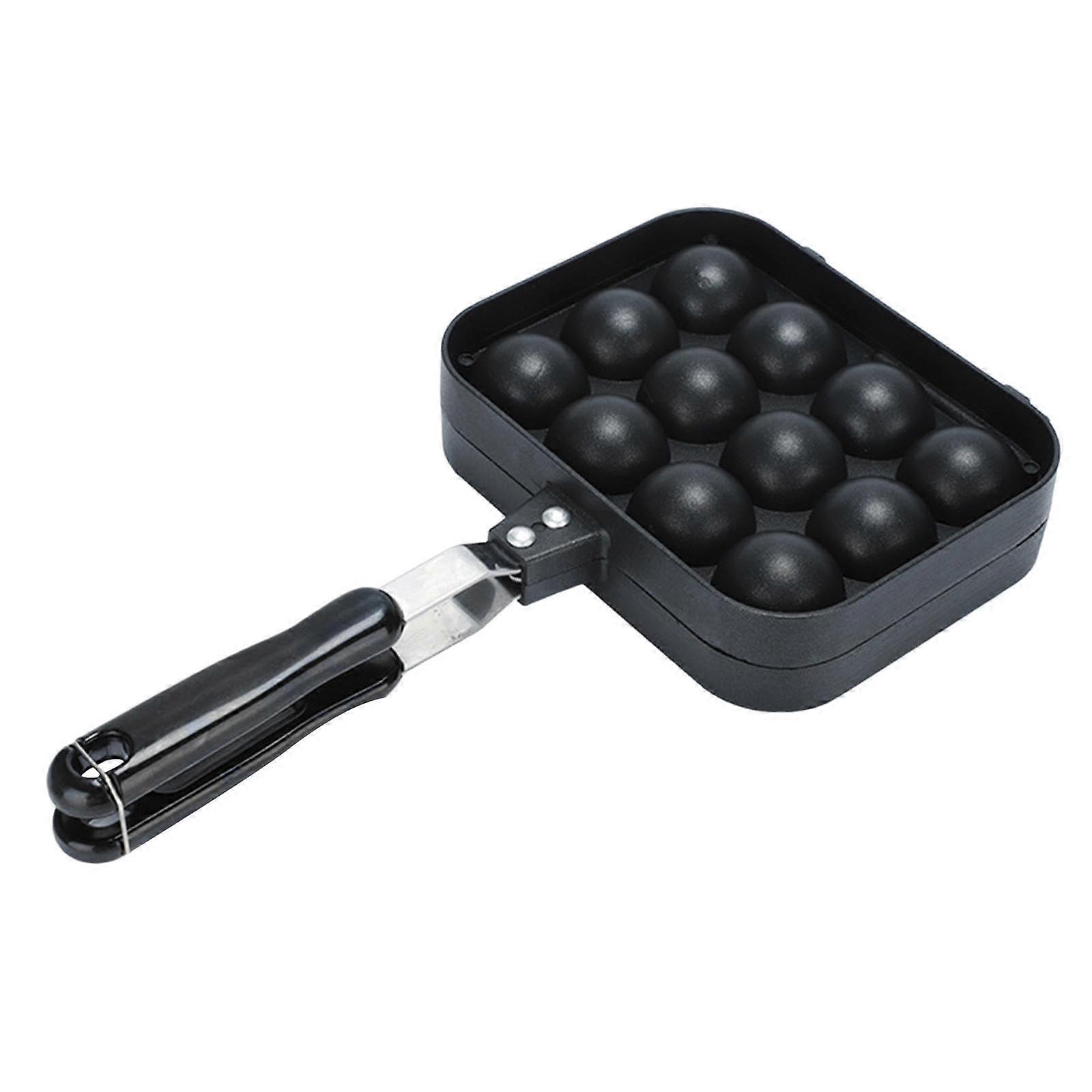 Takoyaki Pan Portable Nonstick Griddle 12Cavity Baking Tray Cookware