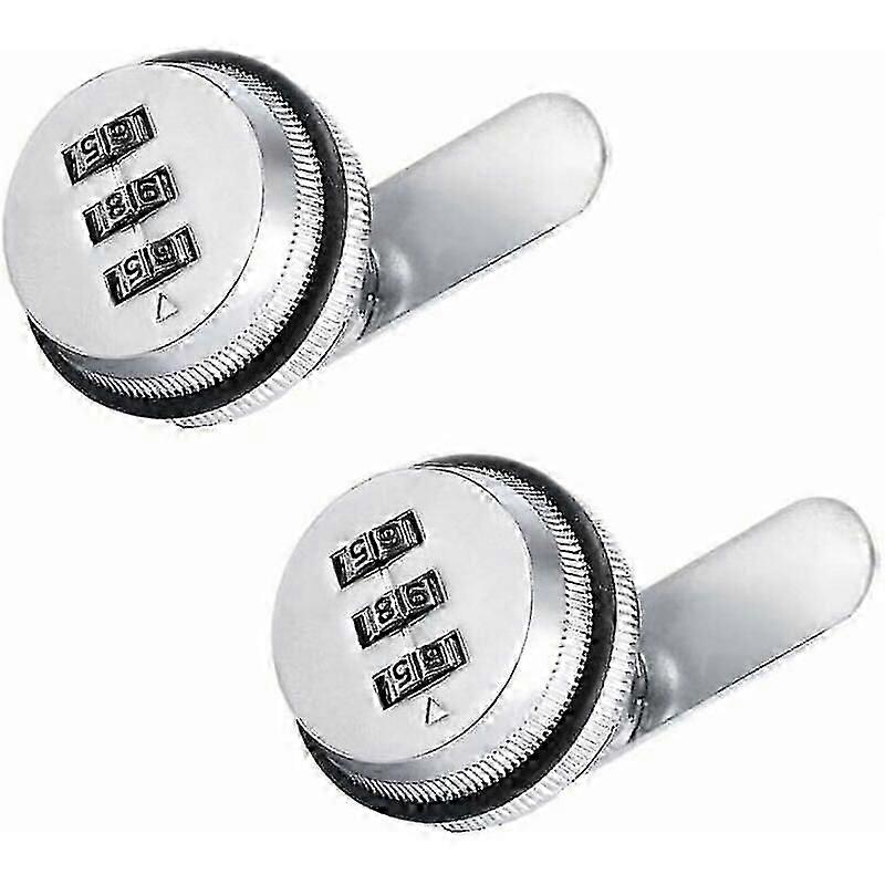 Combination Security Locks with Password Code for Security of Boxes, Drawers, Mailboxes, Doors, Furniture Silver 2 Pack
