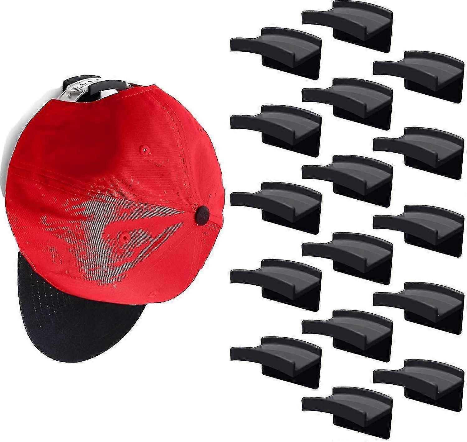 Self Adhesive Hat Hooks For Wall Hanging Minimalist Hat Rack Design No Drilling