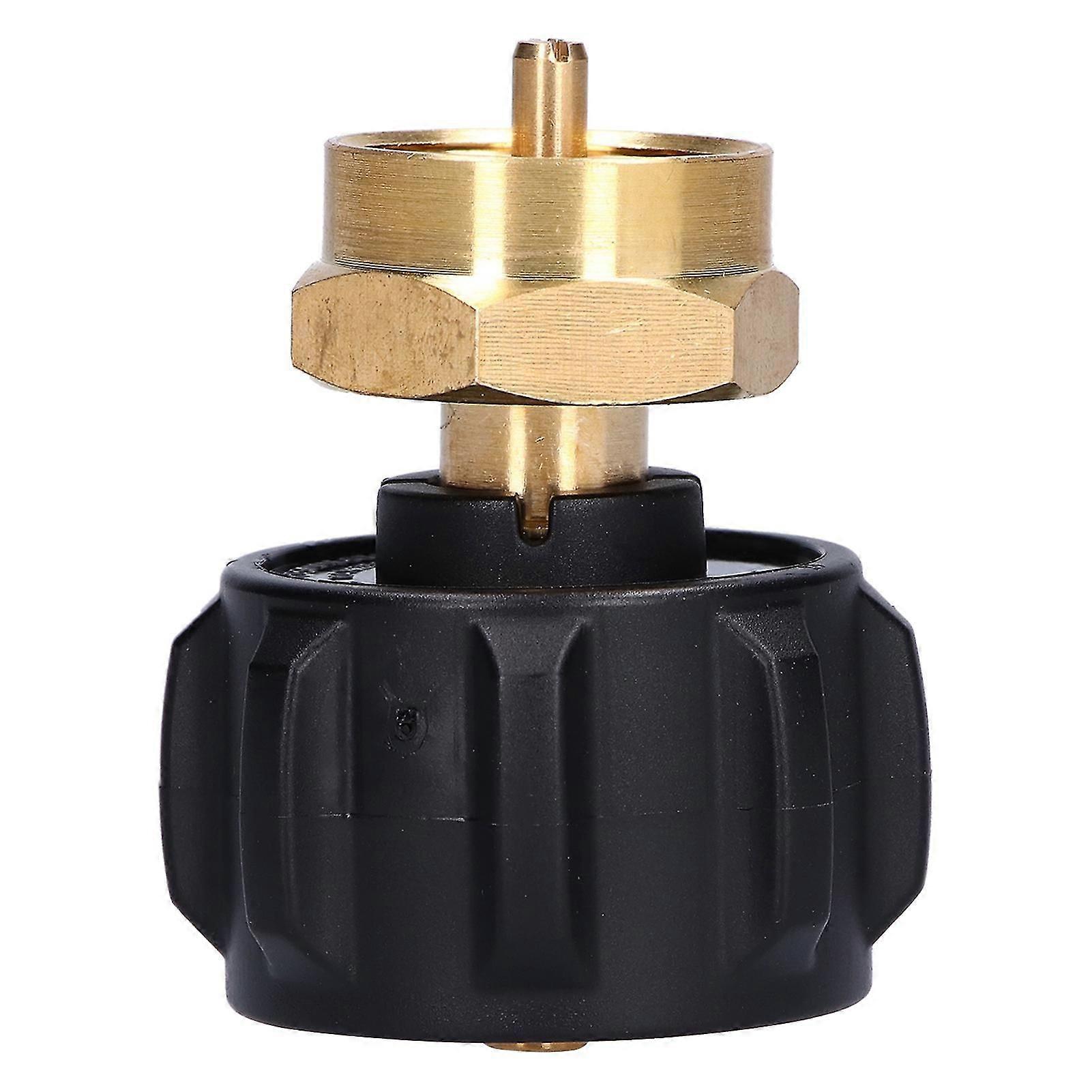 Camping Propane Cylinder Refill Adapter Brass Gas Tank QCC1 to POL Connection Durable Material Easy Use Compatible With Standard Tank