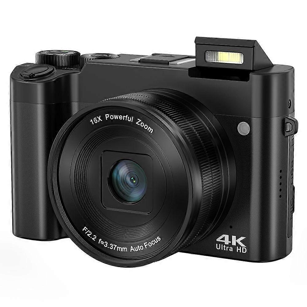 Beginners 4K 64MP Digital Camera Dual Lens 16X Zoom Autofocus Camera with 32G Memory Card