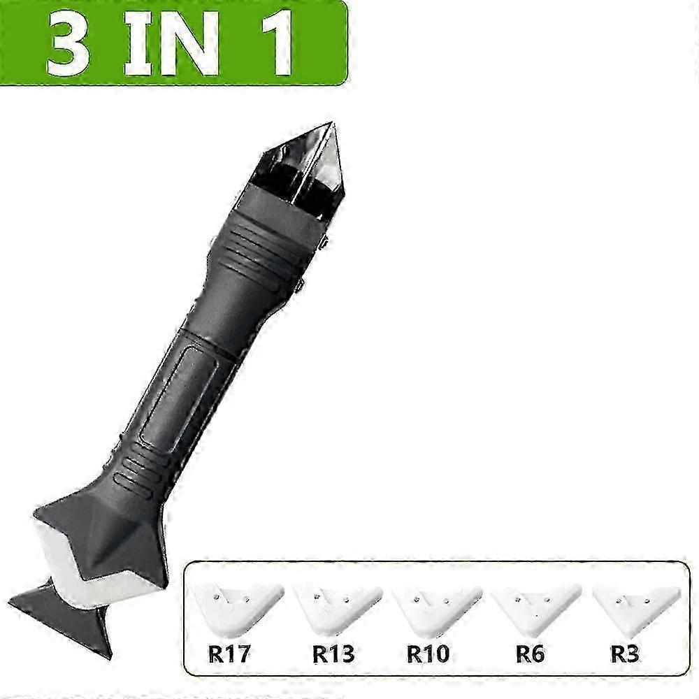 7-in-1 Silicone Scraper Sealant Smooth Remover Tool Set - Floor Caulk Finisher, Grout Kit, Glass Glue Angle Scraper SMTX3 in 1