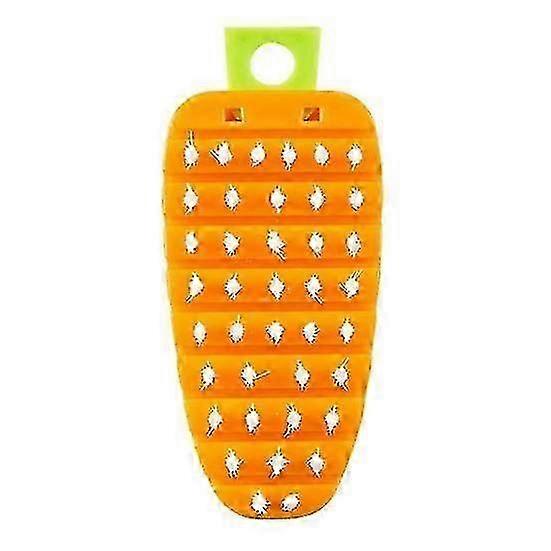 Carrot-Shaped Cleaning Brush for Vegetables & Fruits: Flexible Bristles, Non-Scratch Scrubbing, Multi-Section Joint Design New Arrival