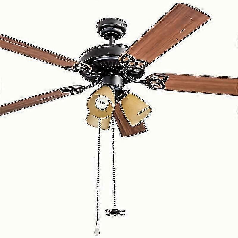 New models 1pc 12inch Ceiling Fan Pull Chain Extender, Extra Long With Decorative Frosted Glass Bulb And Fan Cord, Fit Standard 3mm Diameter Ceil