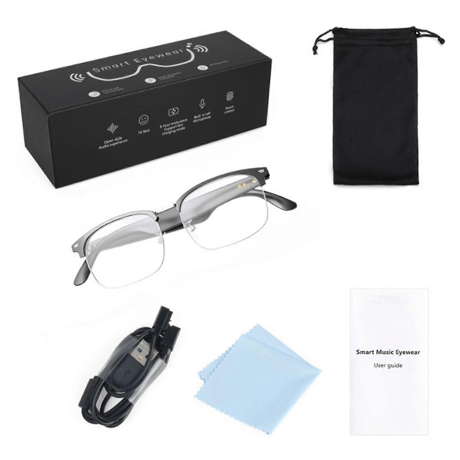Fast Translation Eyewear Wireless Synchronization Ergonomic Build 8H Continuous Operation Global Communication Tool Multicolor