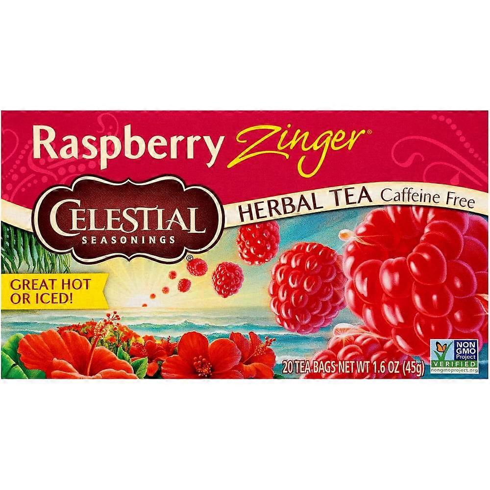 Celestial Seasonings תה צמחים, זינגר פטל, 20 Ea
