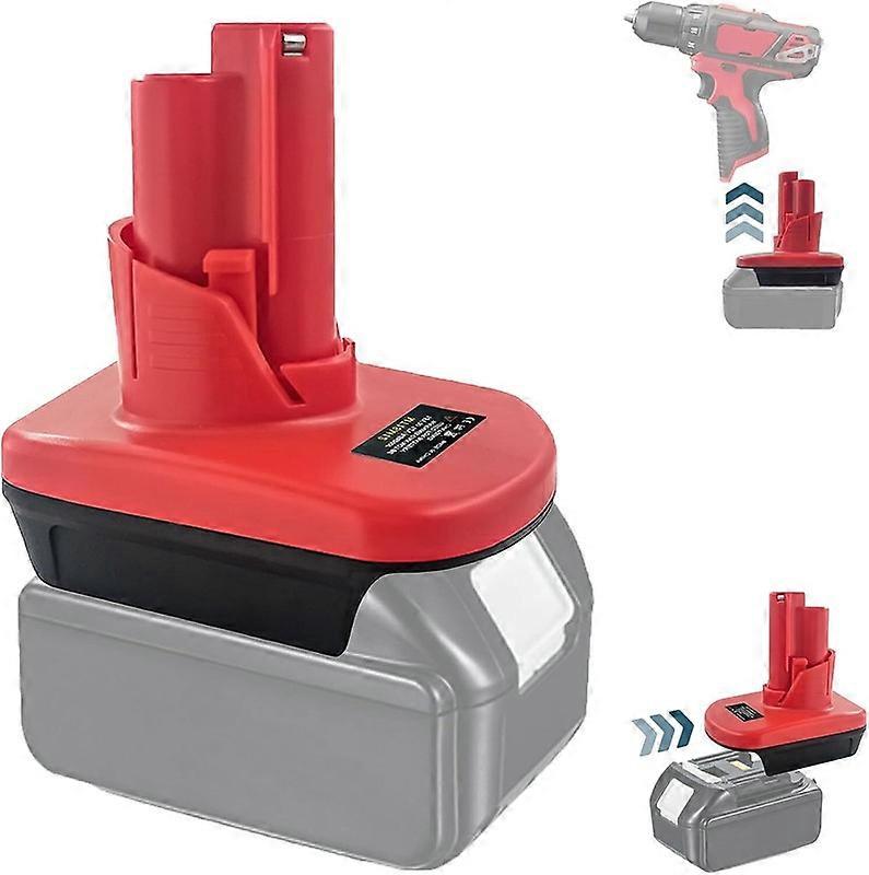 Converter Adapter for Makita 18V Li-Ion Battery to for Milwaukee 12V Power Tool