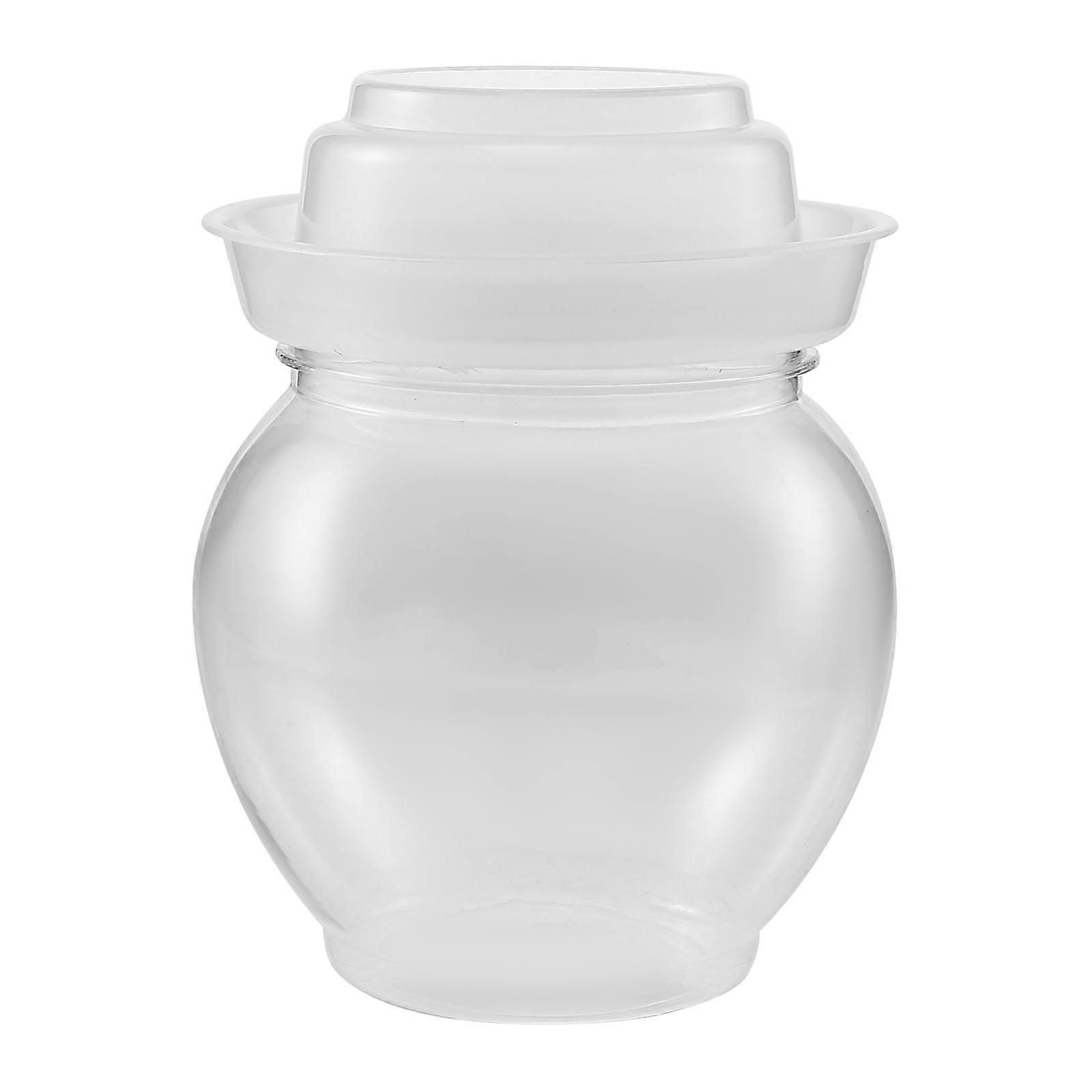 Eease Large Plastic Fermentation Pot with Airlock Lid for Pickling and Brewing